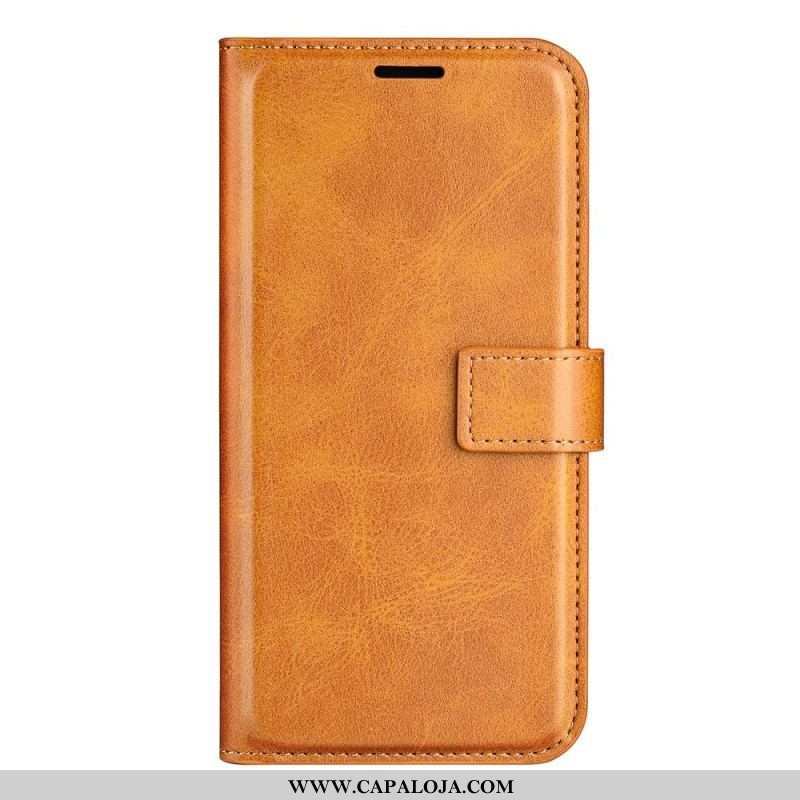 Capa De Couro Para Xiaomi Redmi Note 12 5G Estilo Cor De Couro