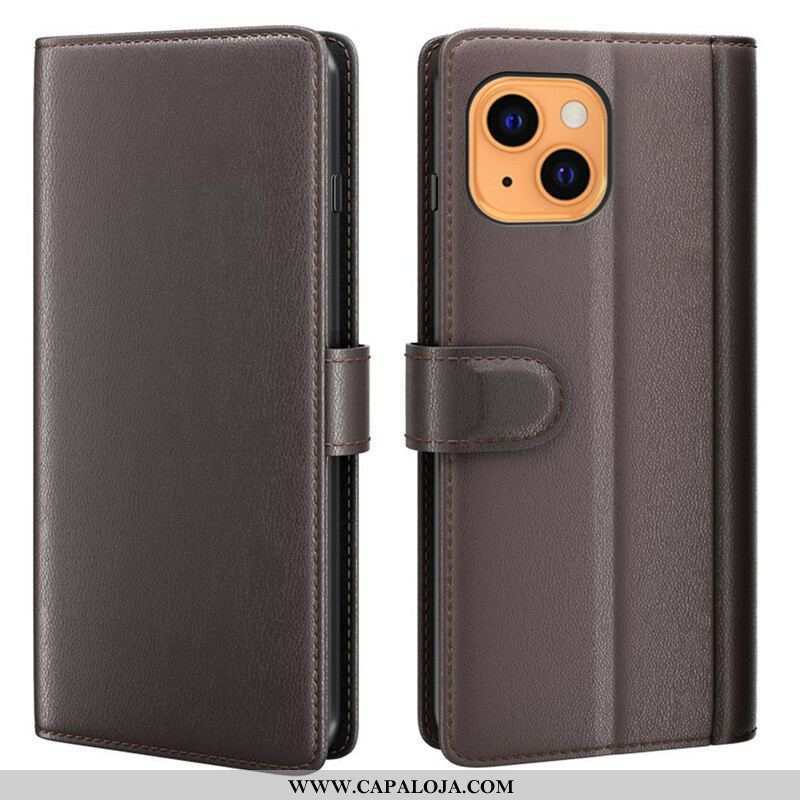 Capa De Couro Para iPhone 13 Mini Couro Legitimo