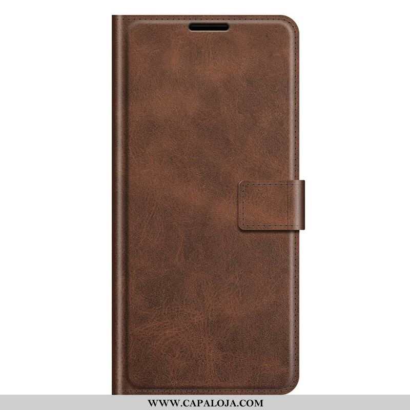 Capa De Couro Para iPhone 13 Pro Max Efeito De Couro Extremo Fino