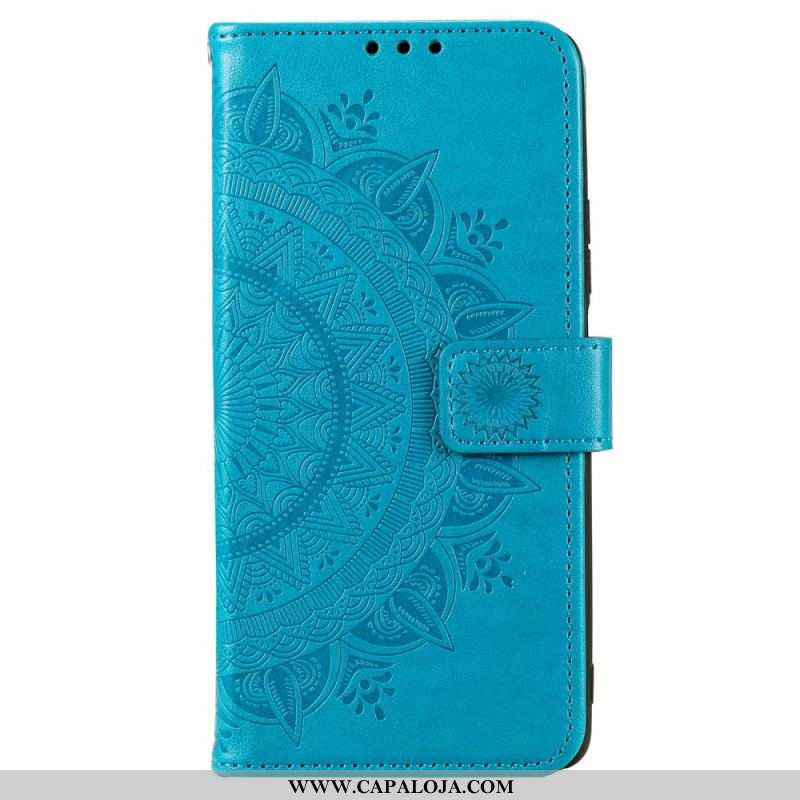 Capa Em Pele Para OnePlus Nord CE 2 5G Mandala Floral