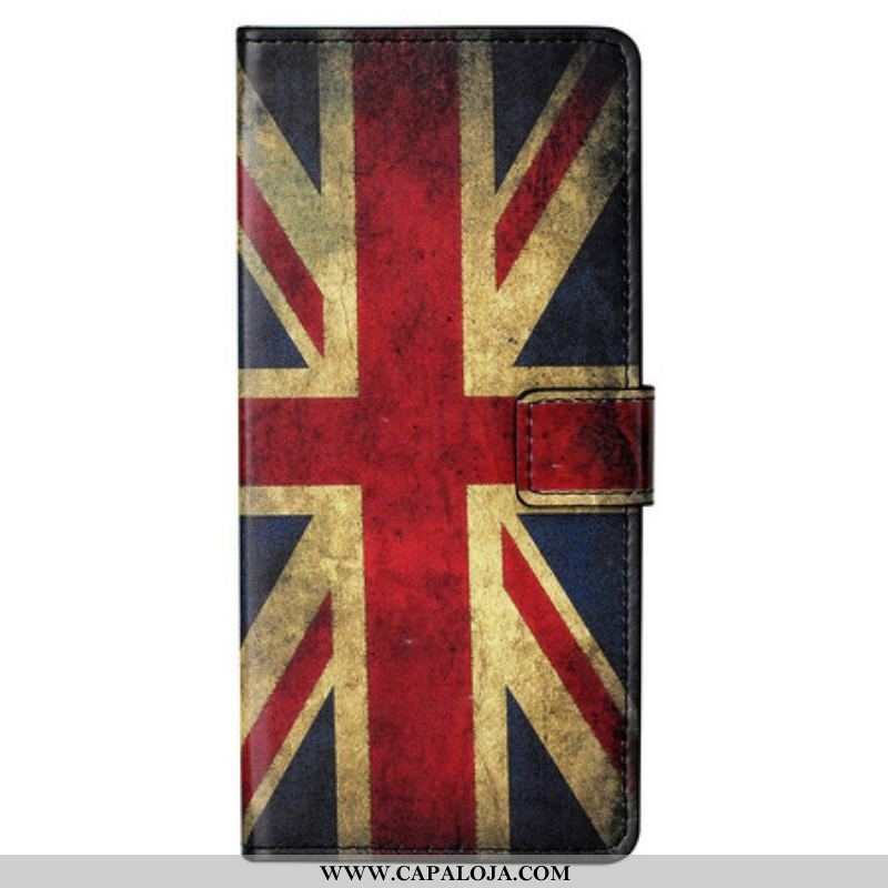 Capa Em Pele Para OnePlus Nord CE 5G Bandeira Da Inglaterra