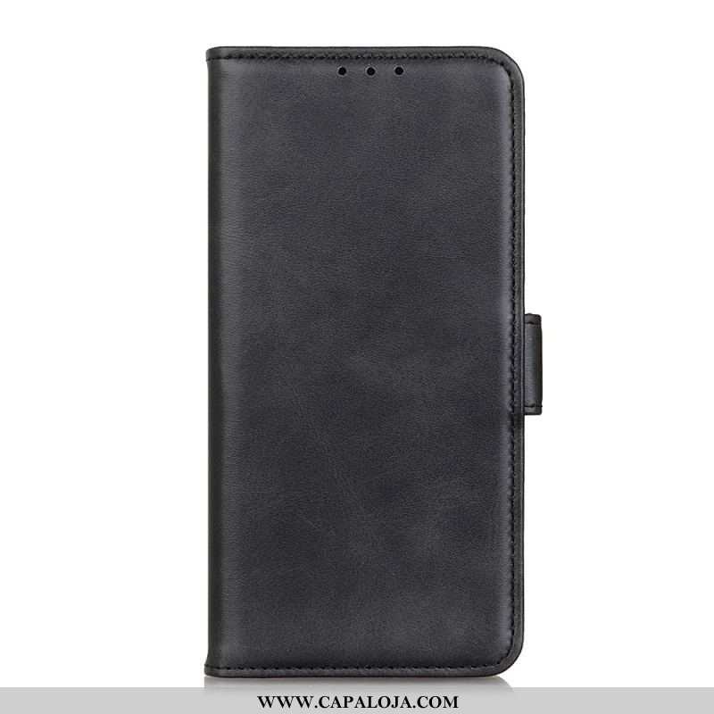 Capa Em Pele Para Samsung Galaxy A13 5G / A04s Flip Aba Dupla