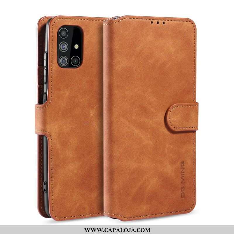 Capa Em Pele Para Samsung Galaxy A51 5G Dg.ming Retro