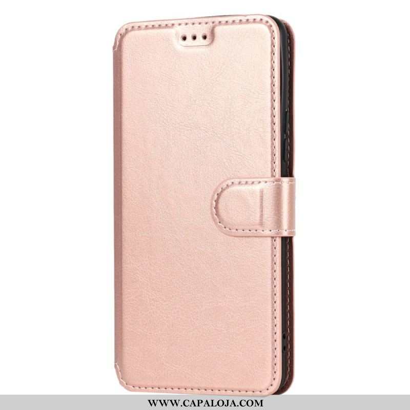 Capa Em Pele Para Samsung Galaxy A53 5G Estilo Retrô De Couro