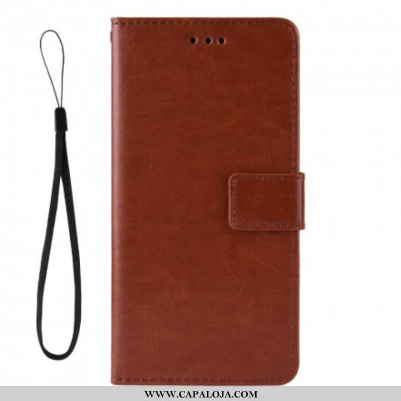 Capa Em Pele Para Samsung Galaxy S21 Ultra 5G Couro Falso Chamativo