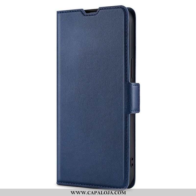 Capa Em Pele Para Samsung Galaxy S22 Plus 5G Estilo De Couro Ultrafino