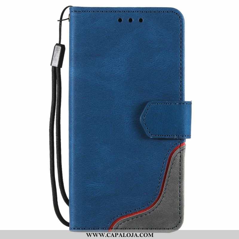 Capa Em Pele Para Samsung Galaxy S22 Ultra 5G Onda Sensível À Pele