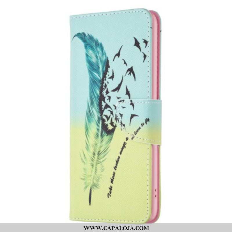 Capa Em Pele Para Samsung Galaxy S23 Ultra 5G Pena