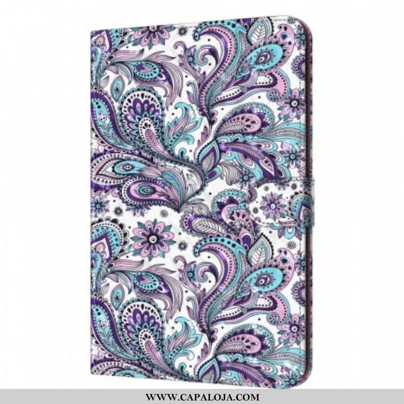 Capa Em Pele Para Samsung Galaxy Tab A8 (2021) Paisley