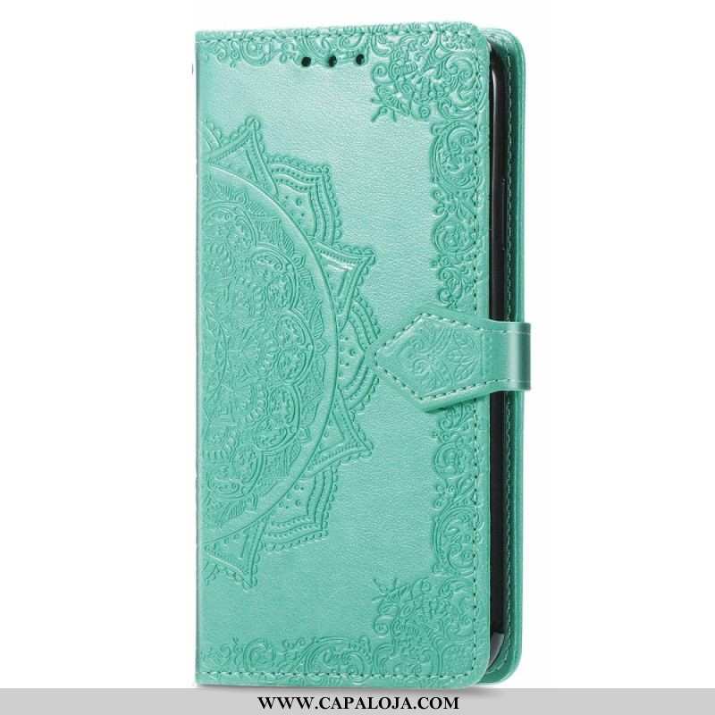 Capa Em Pele Para Xiaomi 12T / 12T Pro Mandala Vintage