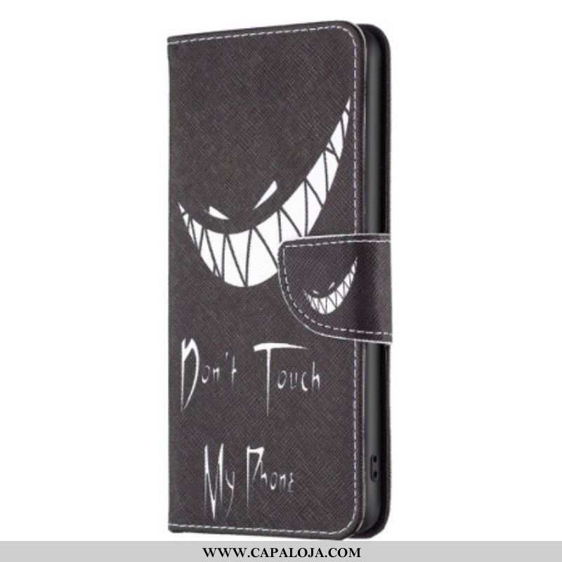 Capa Em Pele Para Xiaomi 12T / 12T Pro Telefone Do Diabo