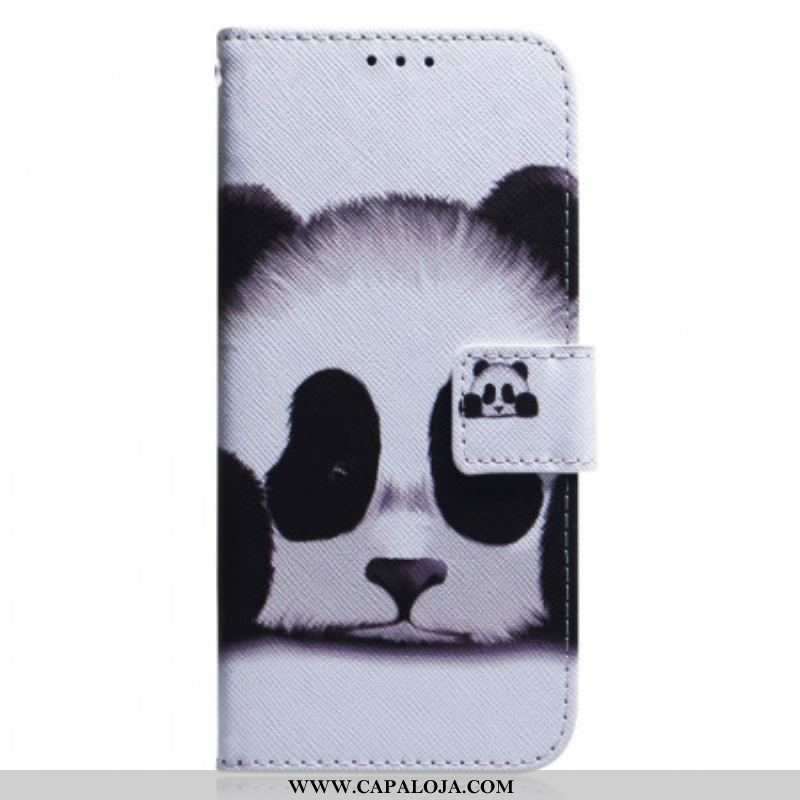 Capa Em Pele Para Xiaomi Redmi Note 11 / 11S Panda