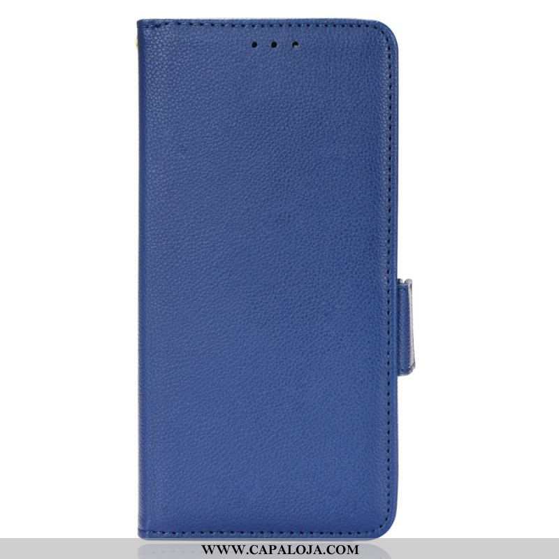 Capa Em Pele Para Xiaomi Redmi Note 11 Pro / 11 Pro 5G Couro Sintético De Lichia