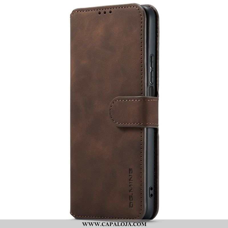 Capa Em Pele Para Xiaomi Redmi Note 11 Pro Plus 5G Dg.ming Retro