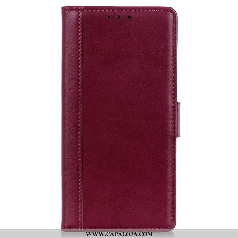 Capa Em Pele Para Xiaomi Redmi Note 11 Pro Plus 5G Estilo De Couro