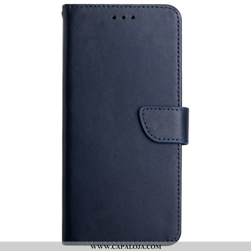 Capa Flip Para Moto G51 5G Couro Napa Genuíno