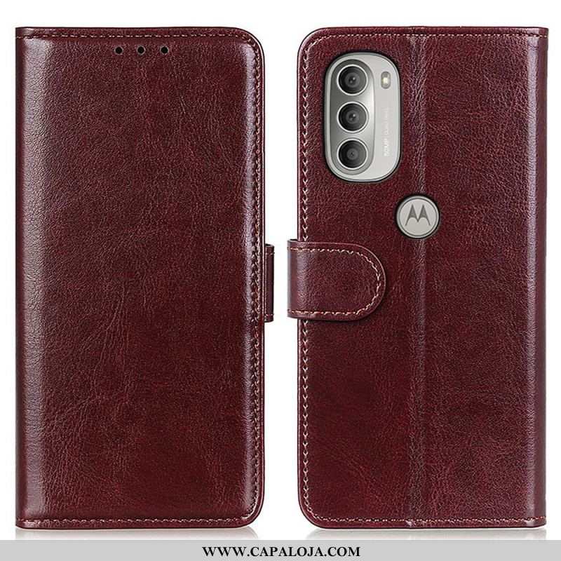 Capa Flip Para Moto G51 5G Frozen Finesse