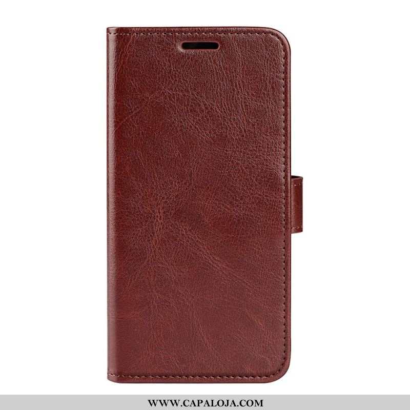 Capa Flip Para Moto G71 5G Efeito Couro