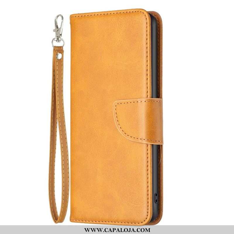 Capa Flip Para OnePlus 10 Pro 5G Couro Liso