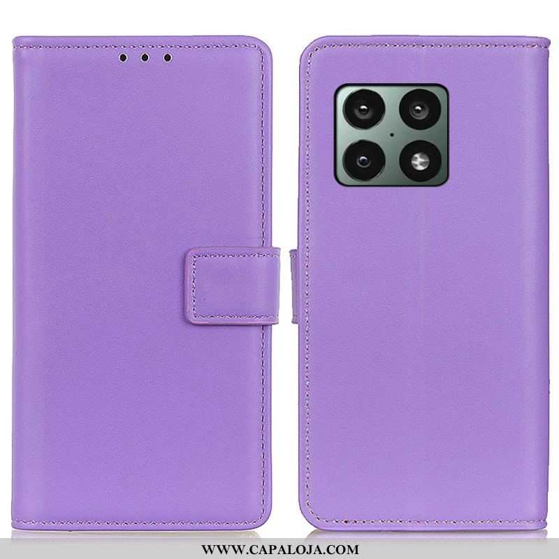 Capa Flip Para OnePlus 10 Pro 5G Couro Sintético Liso