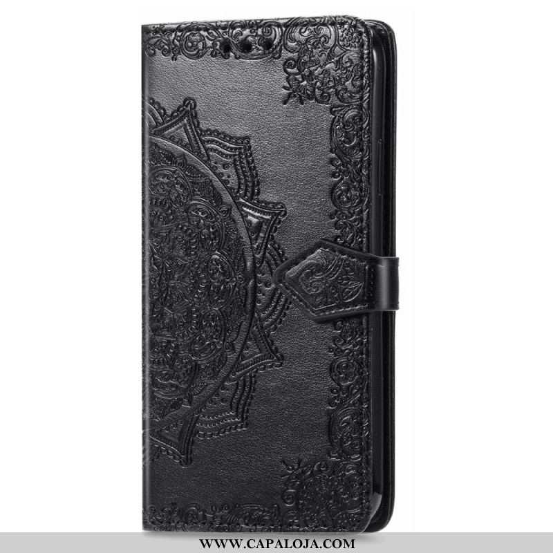 Capa Flip Para OnePlus 10 Pro 5G De Cordão Mandala Tribal Strappy