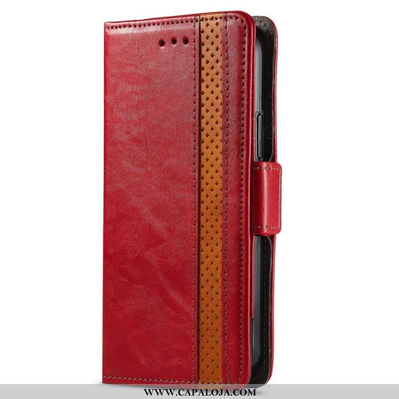 Capa Flip Para OnePlus 10 Pro 5G Estilo Retrô