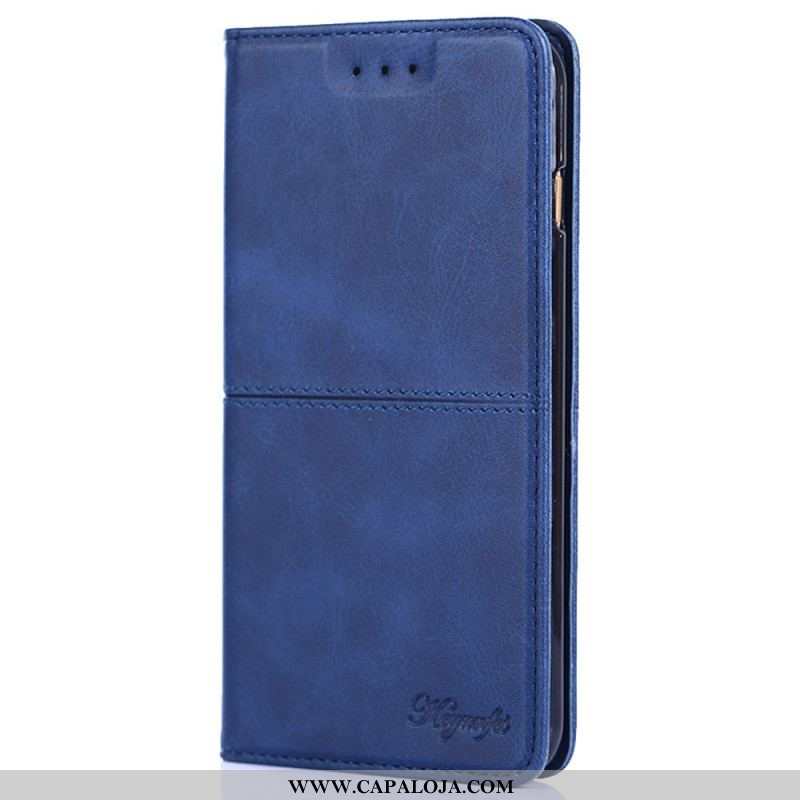 Capa Flip Para OnePlus 10T 5G Costura De Couro Falso