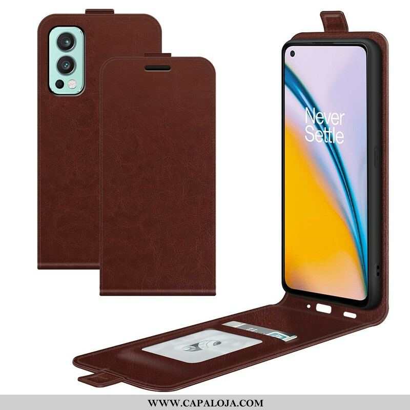 Capa Flip Para OnePlus Nord 2 5G De Couro Dobrável Retrô