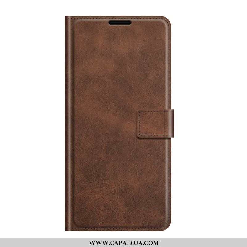 Capa Flip Para OnePlus Nord 2 5G Efeito De Couro Extremo Fino