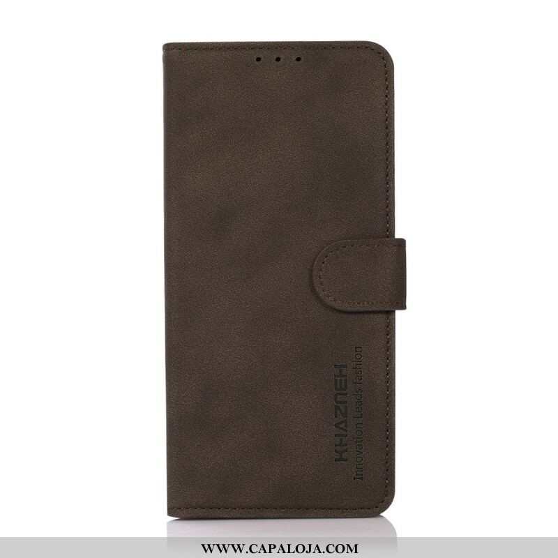 Capa Flip Para OnePlus Nord 2 5G Khazneh Moda Efeito Couro