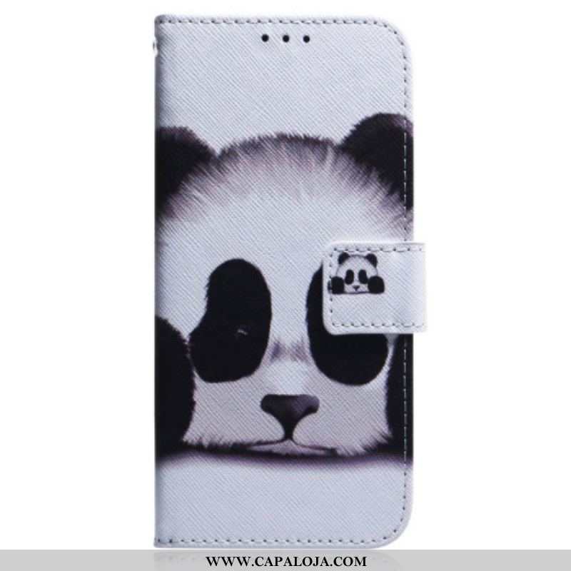 Capa Flip Para OnePlus Nord 2T 5G De Cordão Strappy Panda