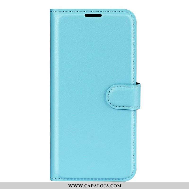 Capa Flip Para OnePlus Nord CE 2 5G Couro Sintético De Lichia