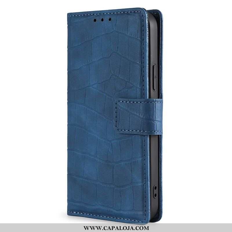 Capa Flip Para OnePlus Nord CE 2 Lite 5G Estilo De Pele De Crocodilo