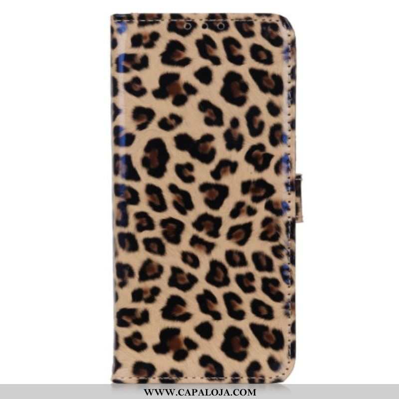 Capa Flip Para OnePlus Nord CE 3 Lite 5G Leopardo