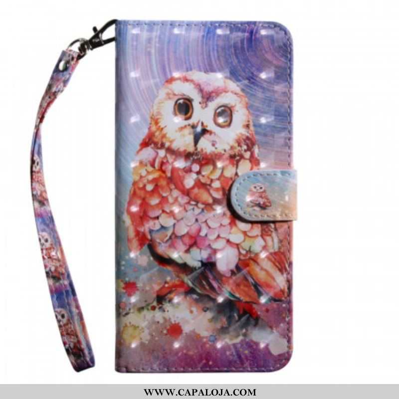 Capa Flip Para Oppo A16 / A16s Coruja O Pintor