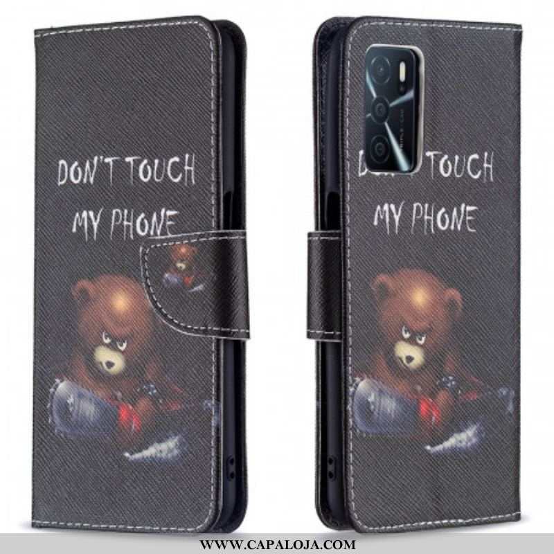 Capa Flip Para Oppo A16 / A16s Urso Perigoso