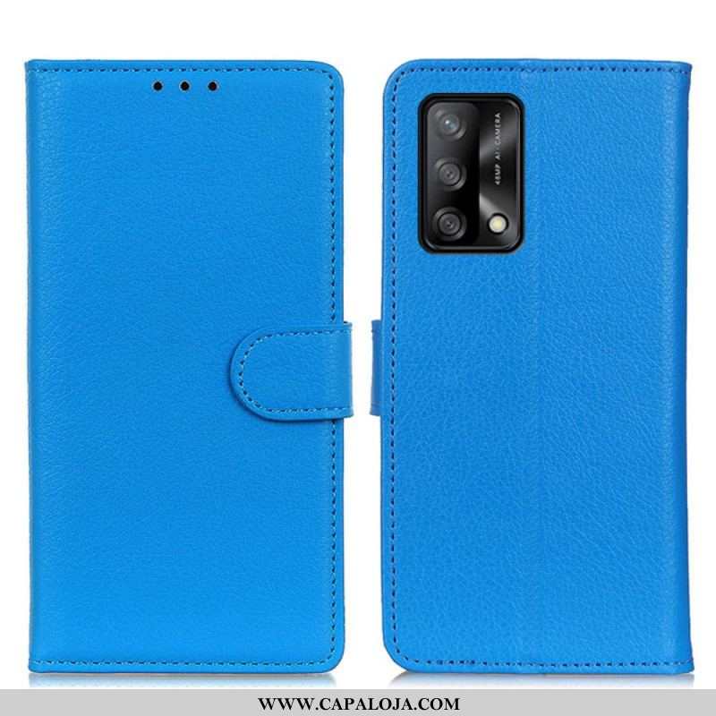 Capa Flip Para Oppo A74 4G Tradicionalmente Lichia