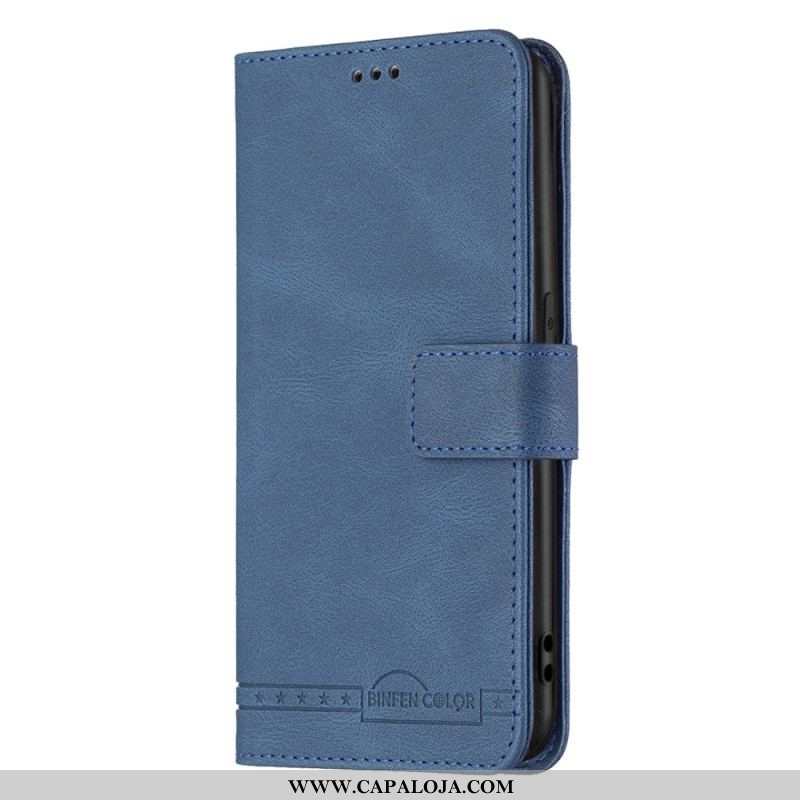 Capa Flip Para Oppo A94 5G Couro Sintético