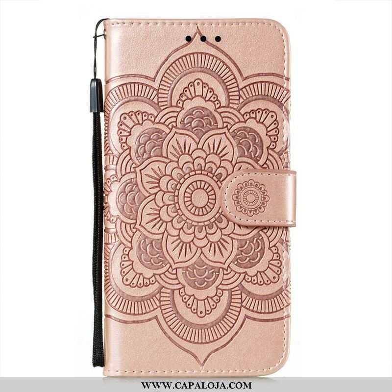 Capa Flip Para Oppo Find X3 Neo De Cordão Mandala Alça Completo