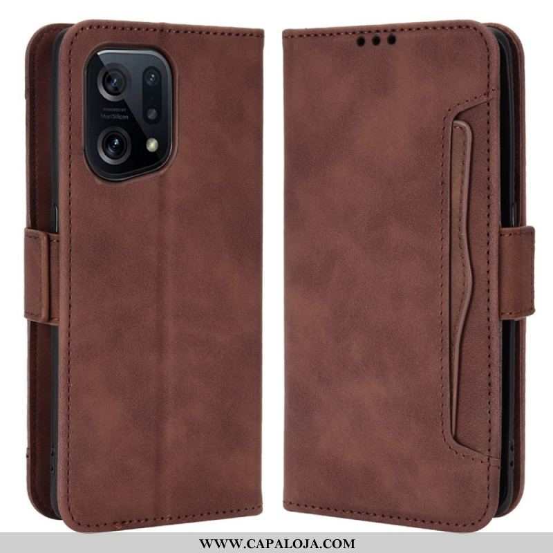 Capa Flip Para Oppo Find X5 Multi-card Premier Class