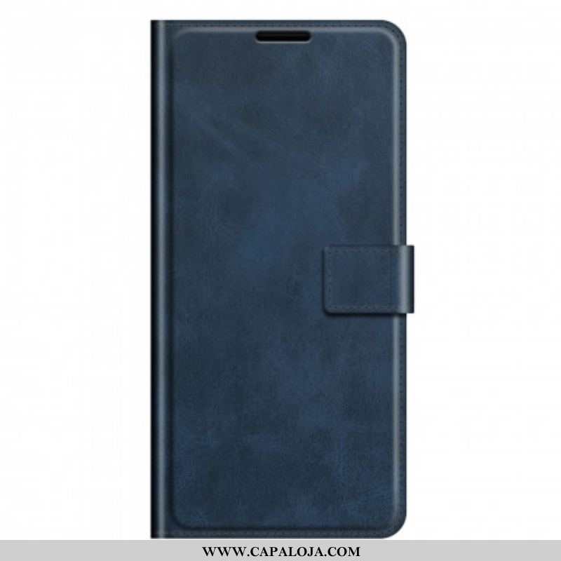 Capa Flip Para Oppo Reno 6 5G Efeito De Couro Extremo Fino