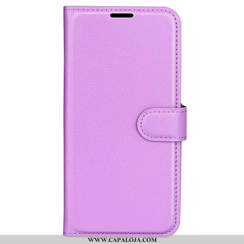 Capa Flip Para Oppo Reno 7 Estilo Clássico De Couro