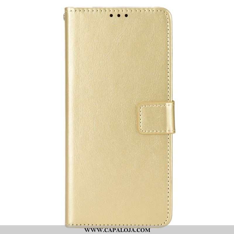 Capa Flip Para Oppo Reno 8 De Cordão Couro Sintético Chamativo Com Alça