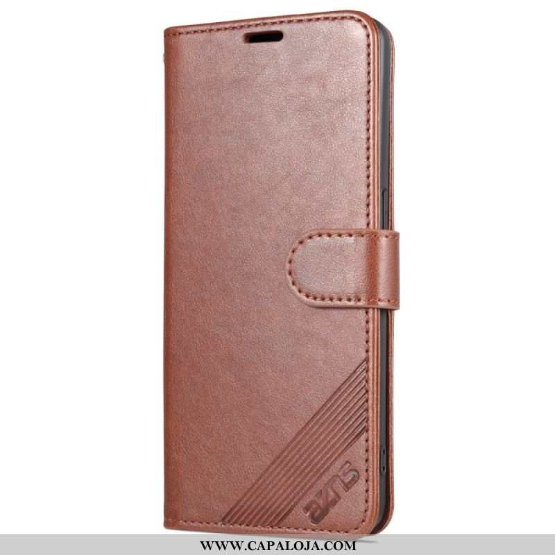 Capa Flip Para Oppo Reno 8 Lite Estilo De Couro Azns