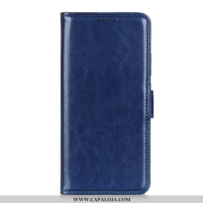 Capa Flip Para Oppo Reno 8 Lite Refinamento De Couro Sintético