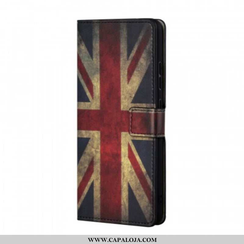 Capa Flip Para Samsung Galaxy A13 5G / A04s Bandeira Da Inglaterra