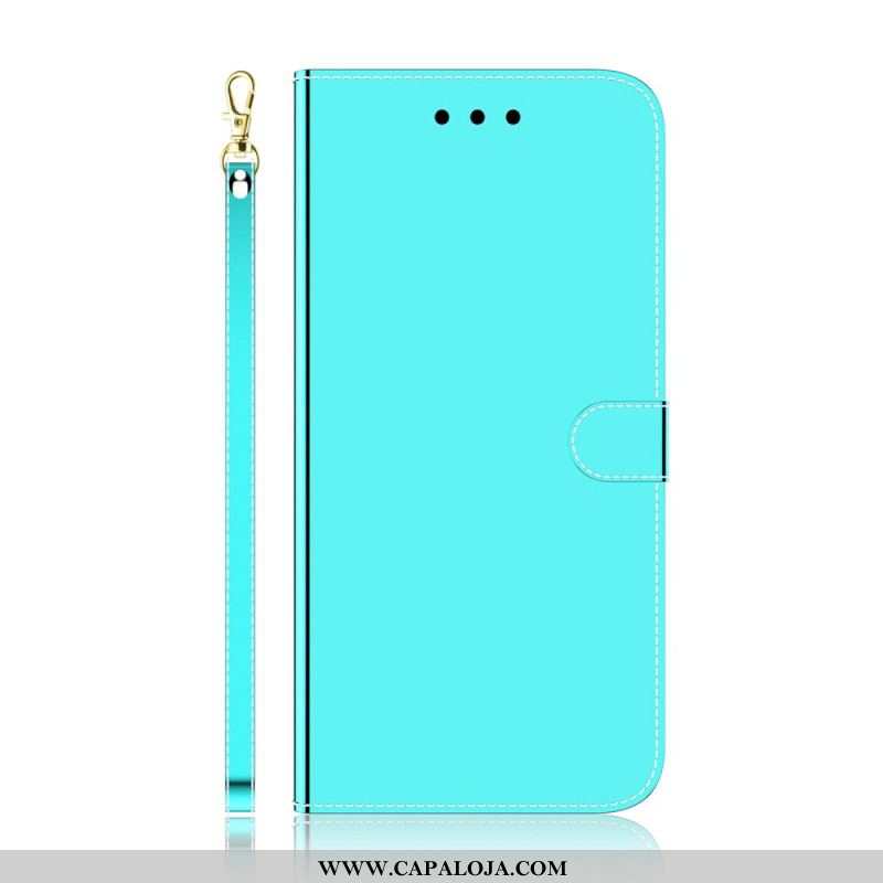 Capa Flip Para Samsung Galaxy A13 5G / A04s Capa De Espelho De Couro Sintético