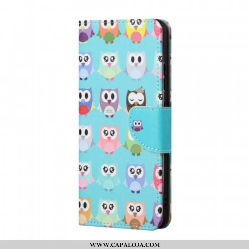 Capa Flip Para Samsung Galaxy A13 5G / A04s Corujas