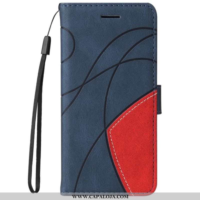 Capa Flip Para Samsung Galaxy A13 5G / A04s Dois Tons