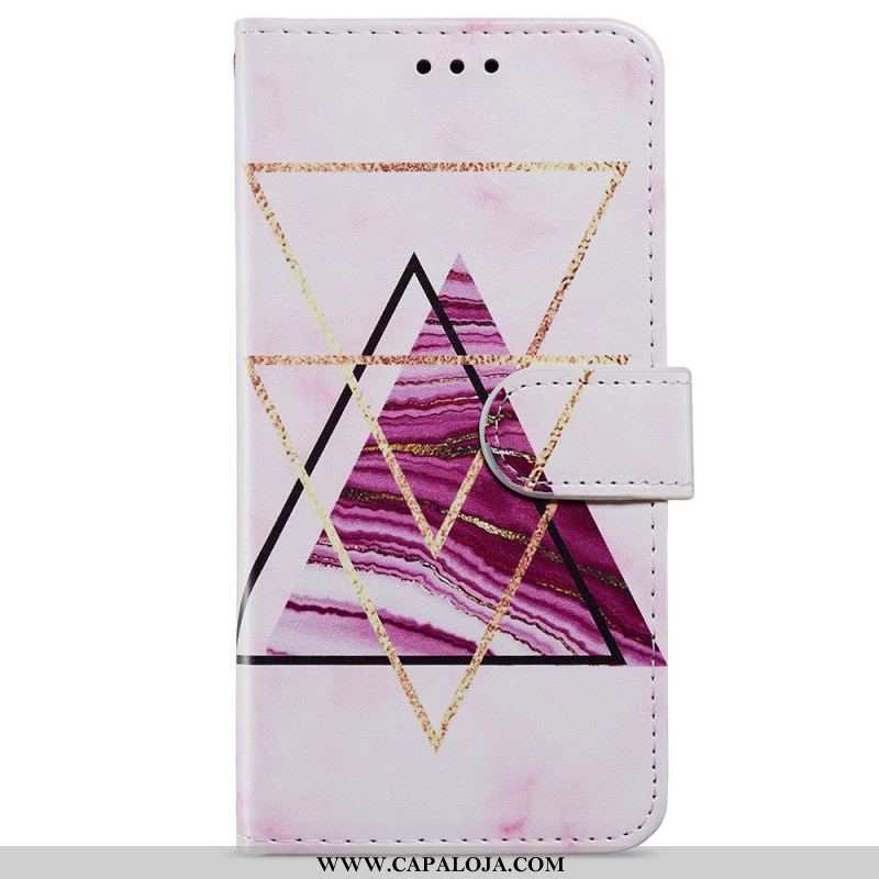 Capa Flip Para Samsung Galaxy A13 Mármore Intenso